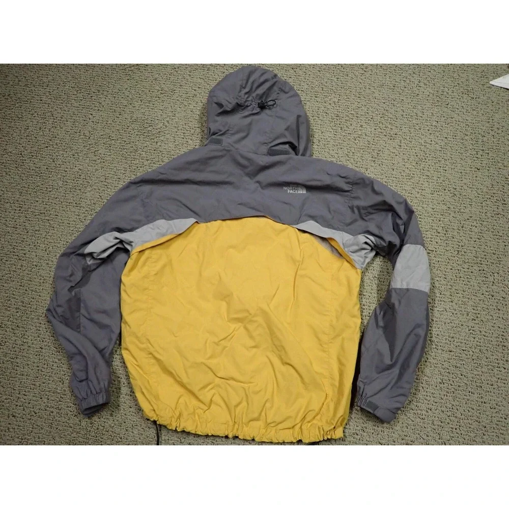 The North Face Hydrenalite Jacket Mens Large Yellow Grey Excellent Windbreaker